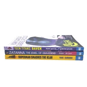 DC Graphic Novel Young Adult Lot Zatanna Teen Titans Raven Superman Smashes Klan